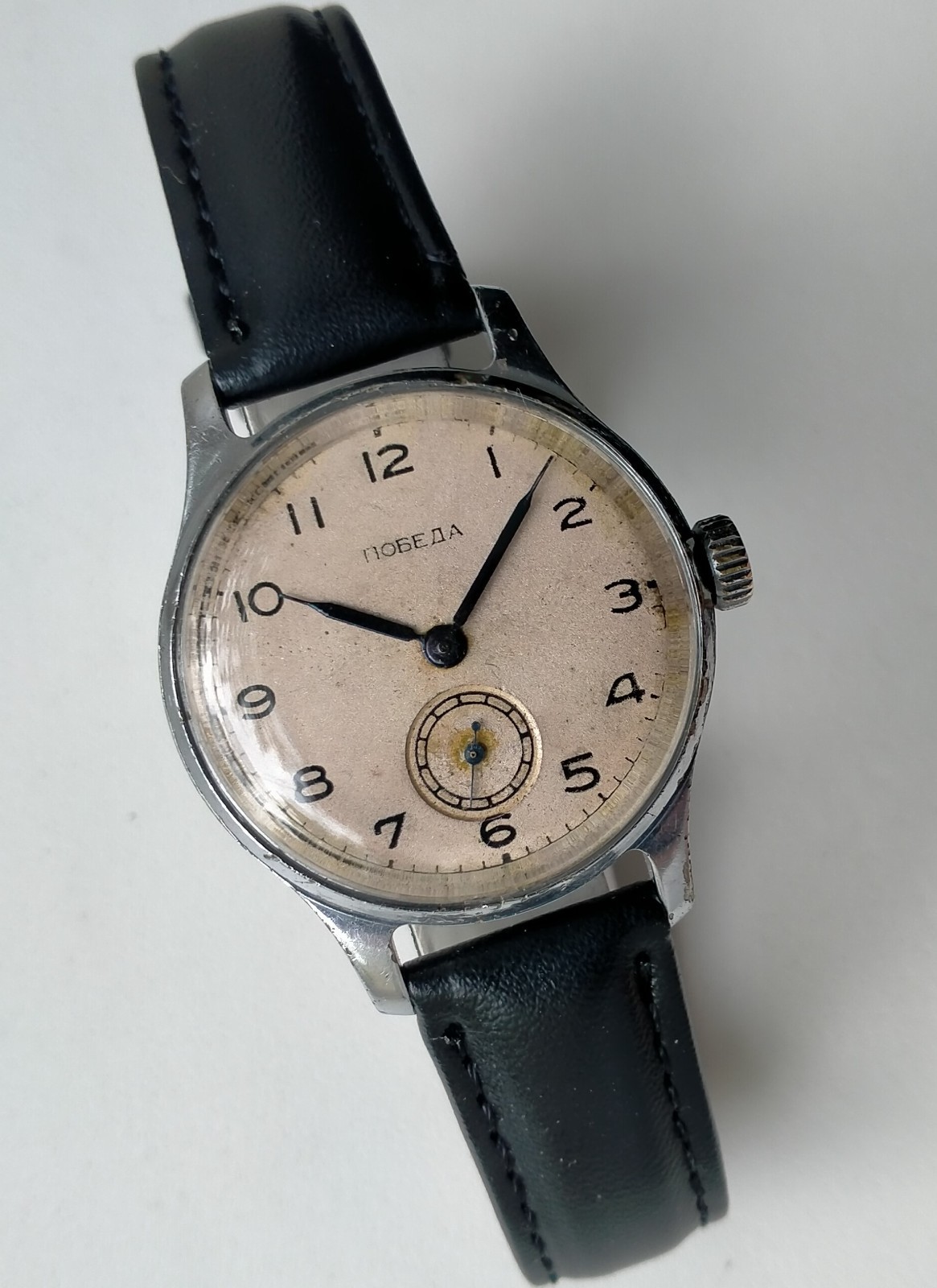Pobeda 2602 Screw-Down Caseback Vintage Original Soviet Watch 1MChZ 1952