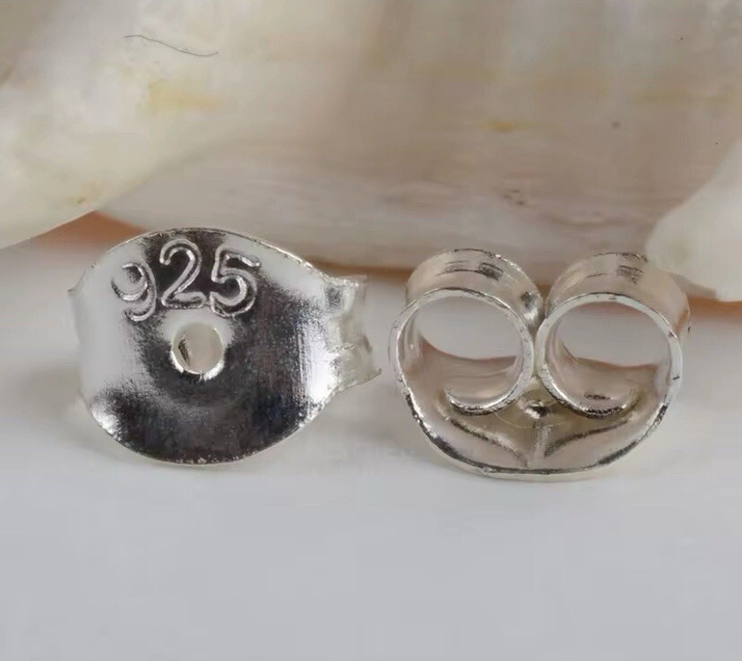 50 Pieces~ 925 Sterling Silver Butterfly Push Back – FREE SHIPPING!!!
