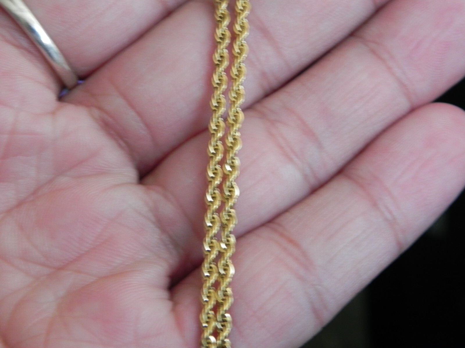 gold chain for all ages. it’s not heave at all. it’s very fine piecs if jewelry.