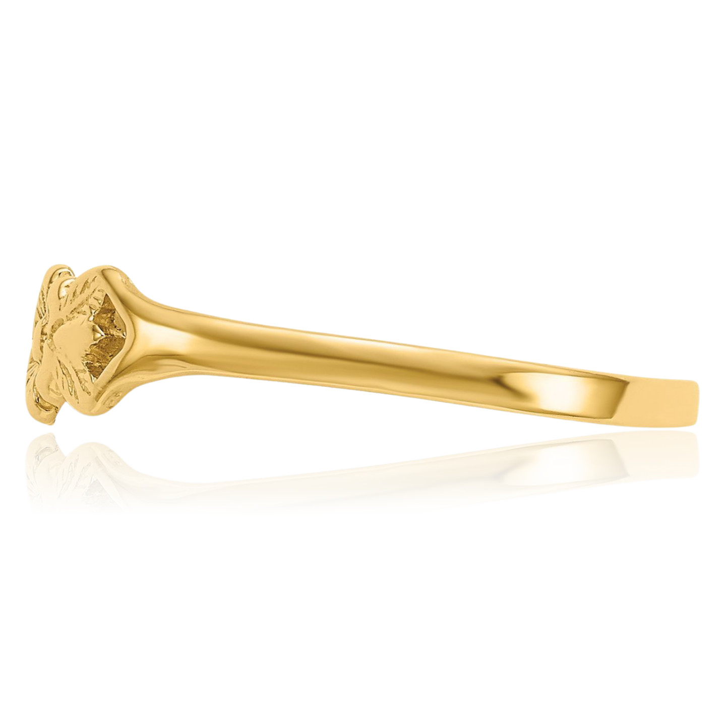 10K Yellow Gold Flower Ring