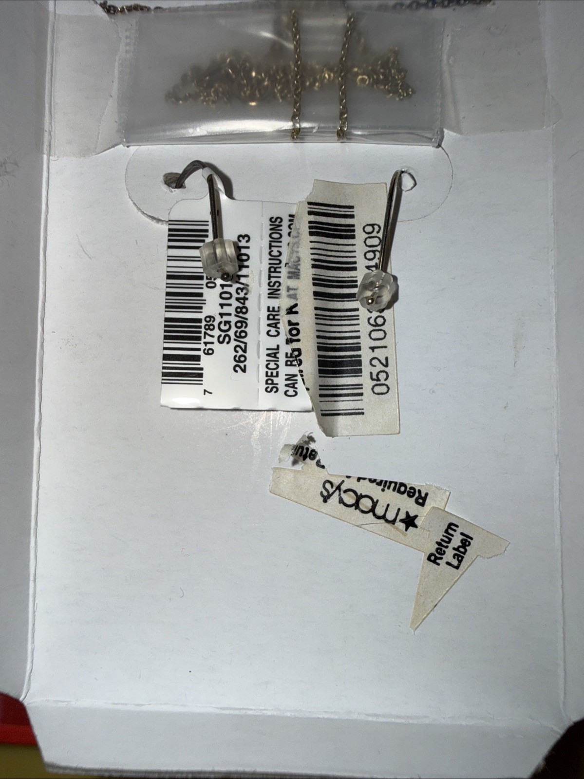 NWT Macy’s Fine Bonded Gold&Sterling Silver Greek Key Set 18”Chain $360 original