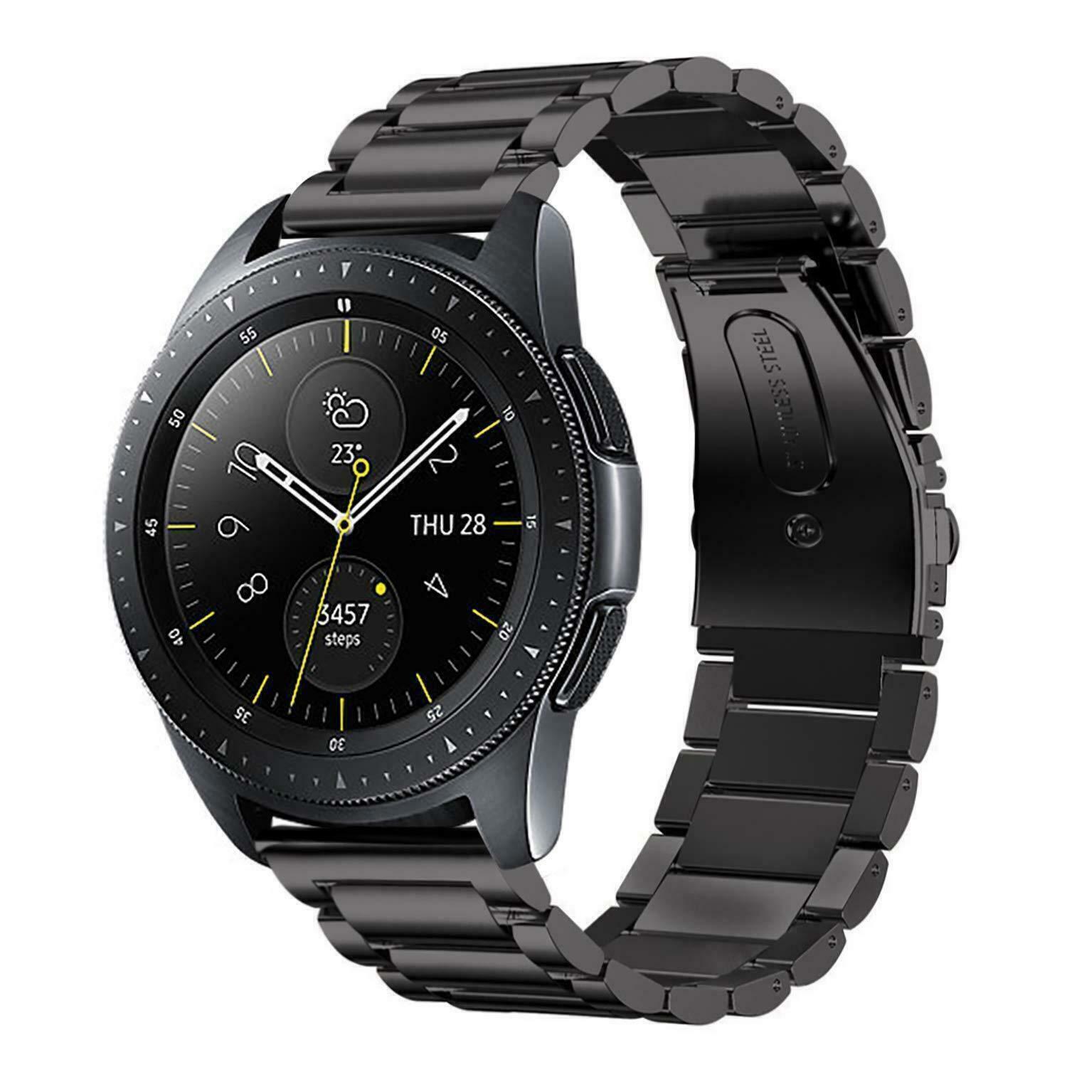 For Samsung Galaxy Watch 5 40/44mm/5 Pro 45mm 4 Classic 42/46mm Metal Band Strap