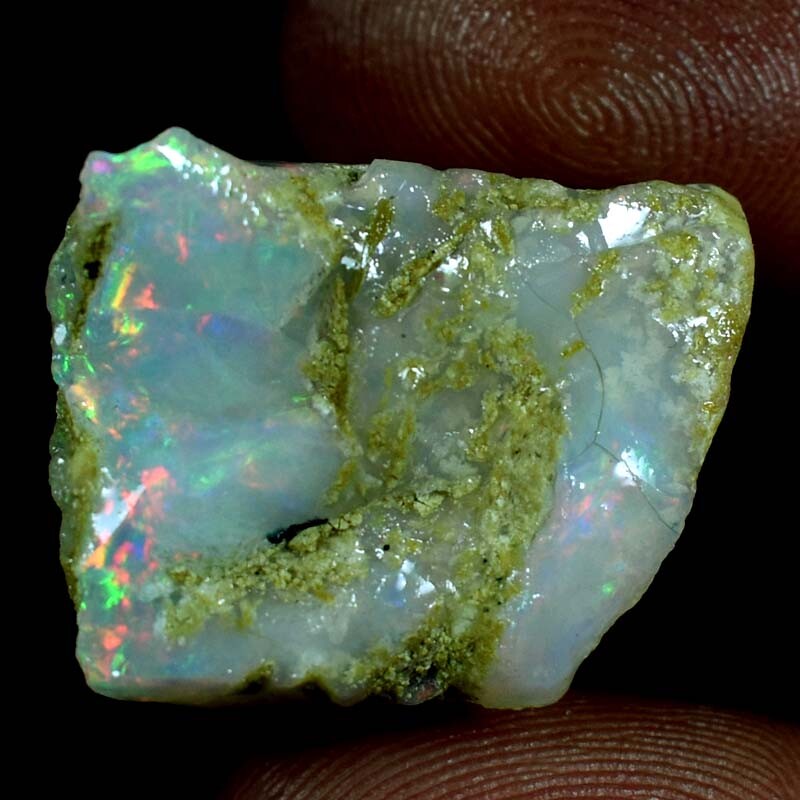 100% Natural Ethiopian Fire Opal Rough Jumbo Flashy Loose Gemstones 27.40Cts.