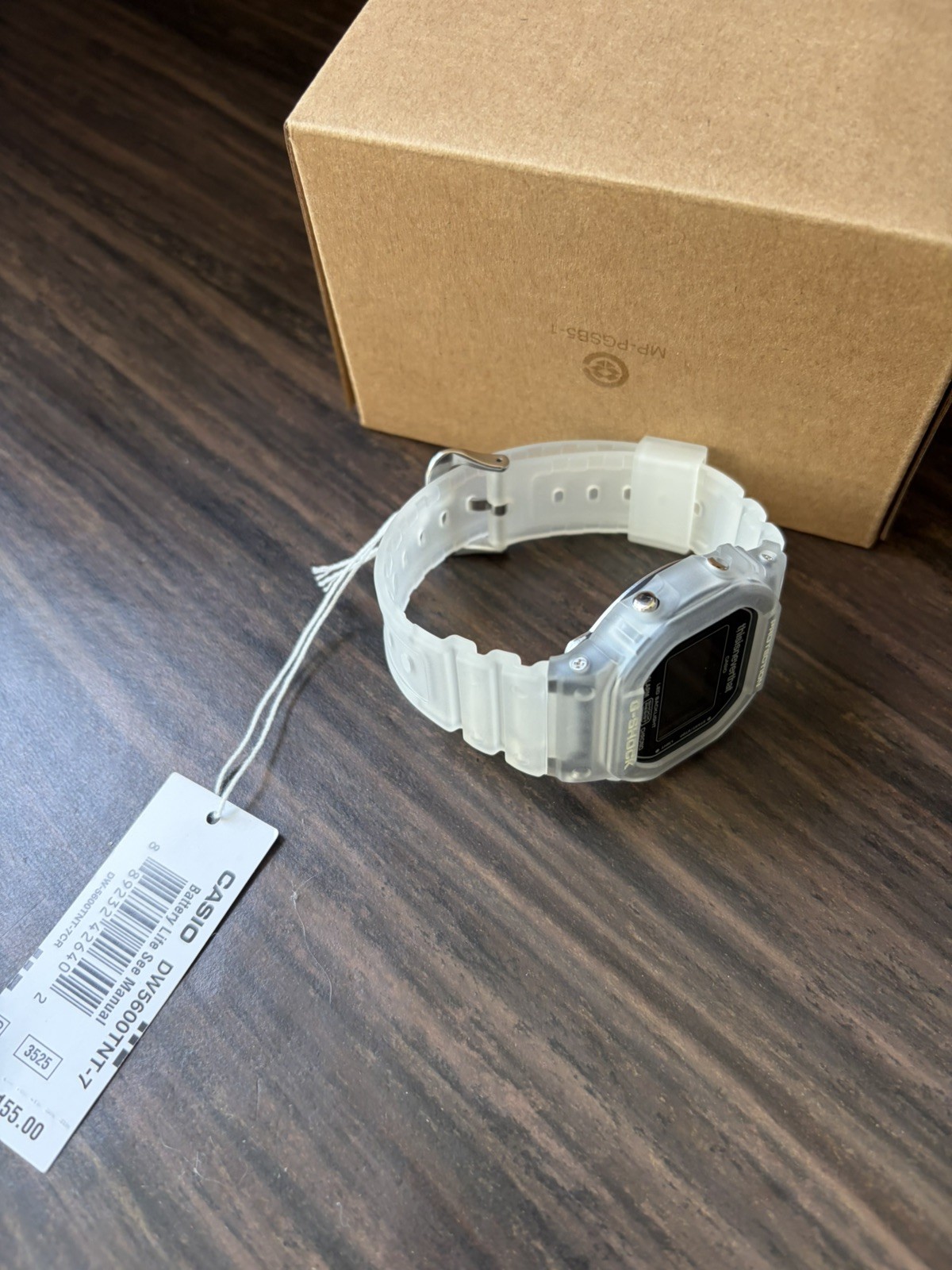 Casio G-Shock x thisisneverthat DW-5600TNT-7 Transparent Watch