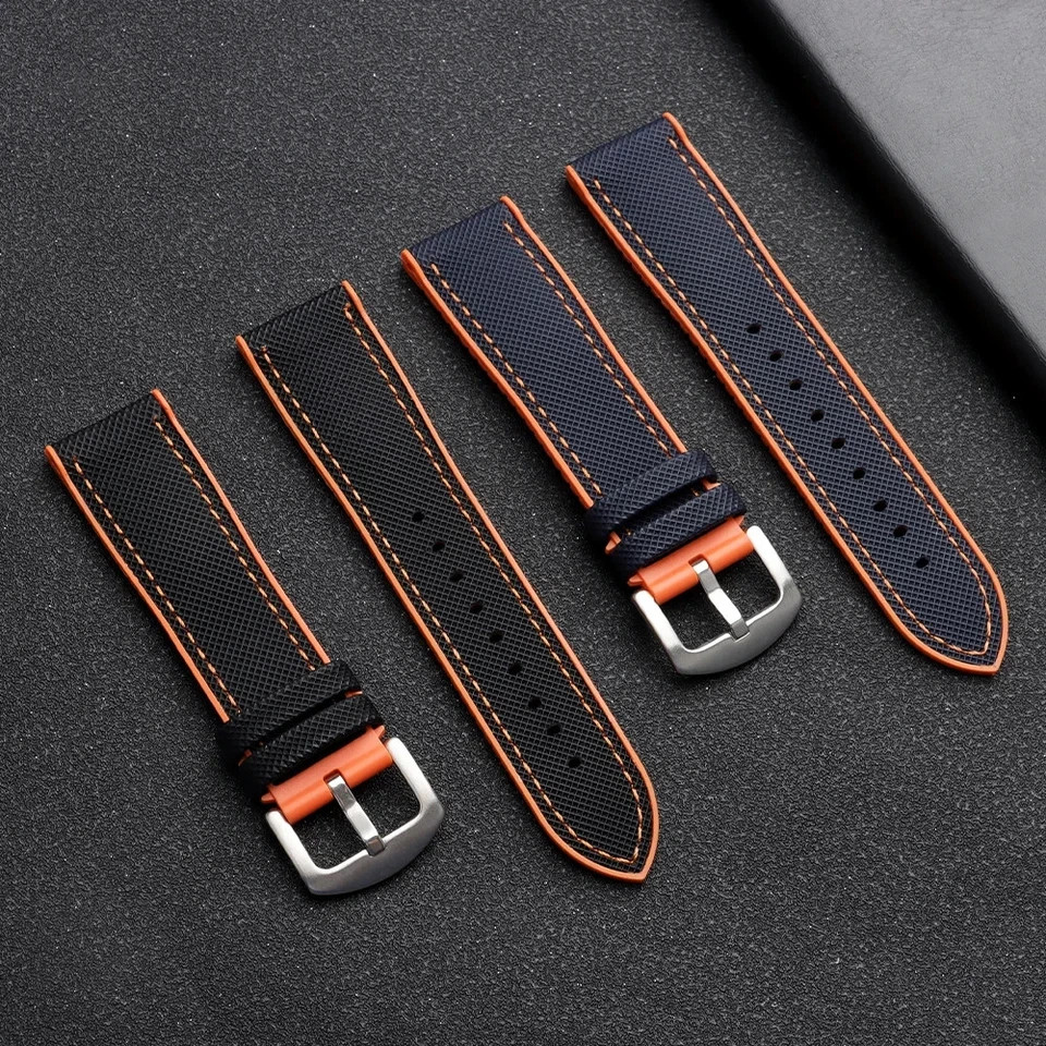 18mm 20mm 21mm 22mm Nylon Rubber Sailcloth Watch Strap Band for Omega for Seiko