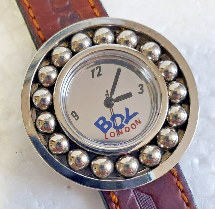 Boy London Boy-46-W Watch: 36mm Bidirectional Rotating bezel Japan. Runs.