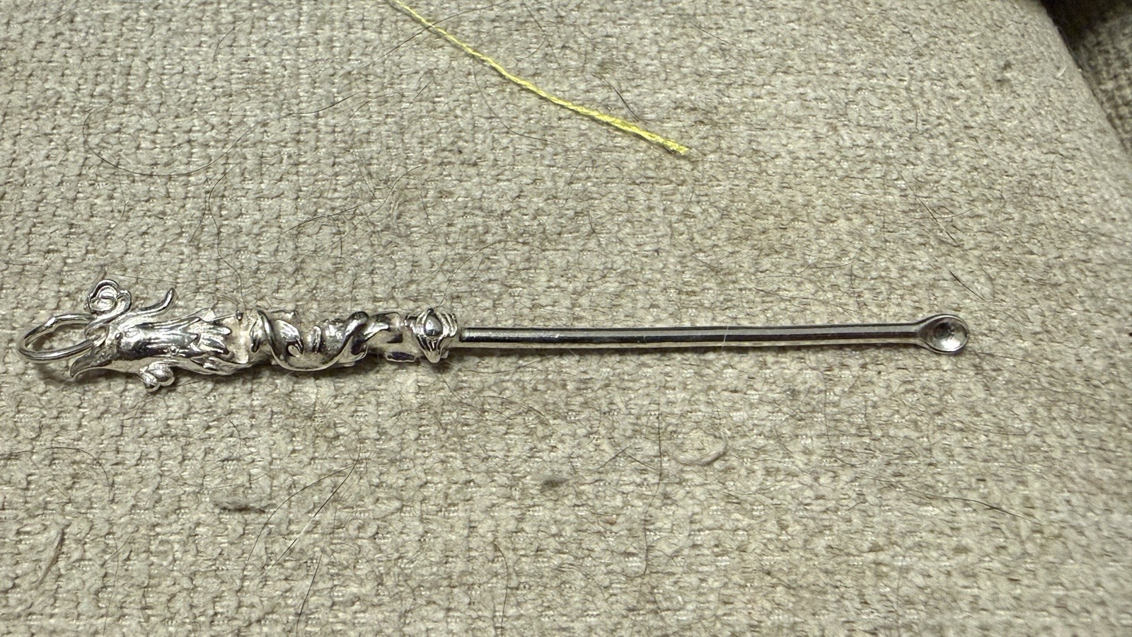 Pure .990 Sterling Silver Phoenix Spoon Pendant (Ear Pick)