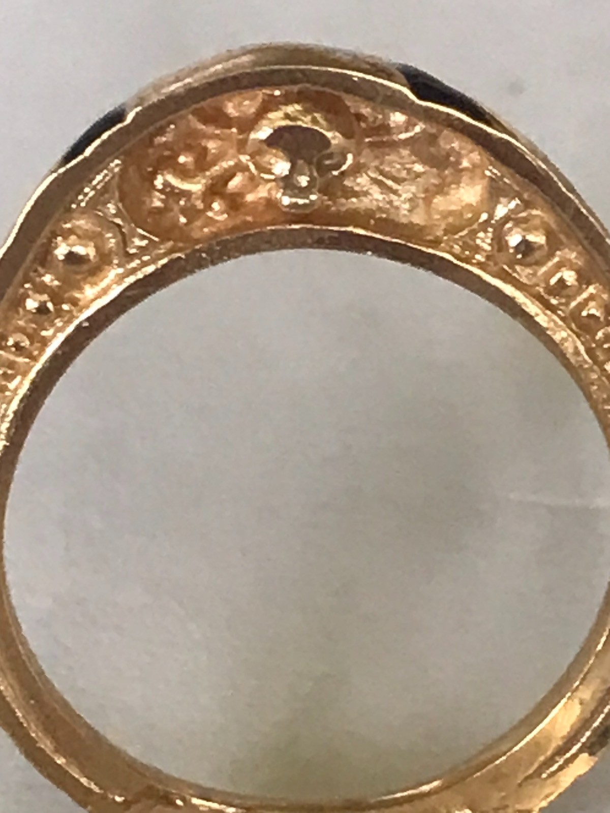 Women’s Memento Mori Silver Poison Ring With Enamel Gold Plated