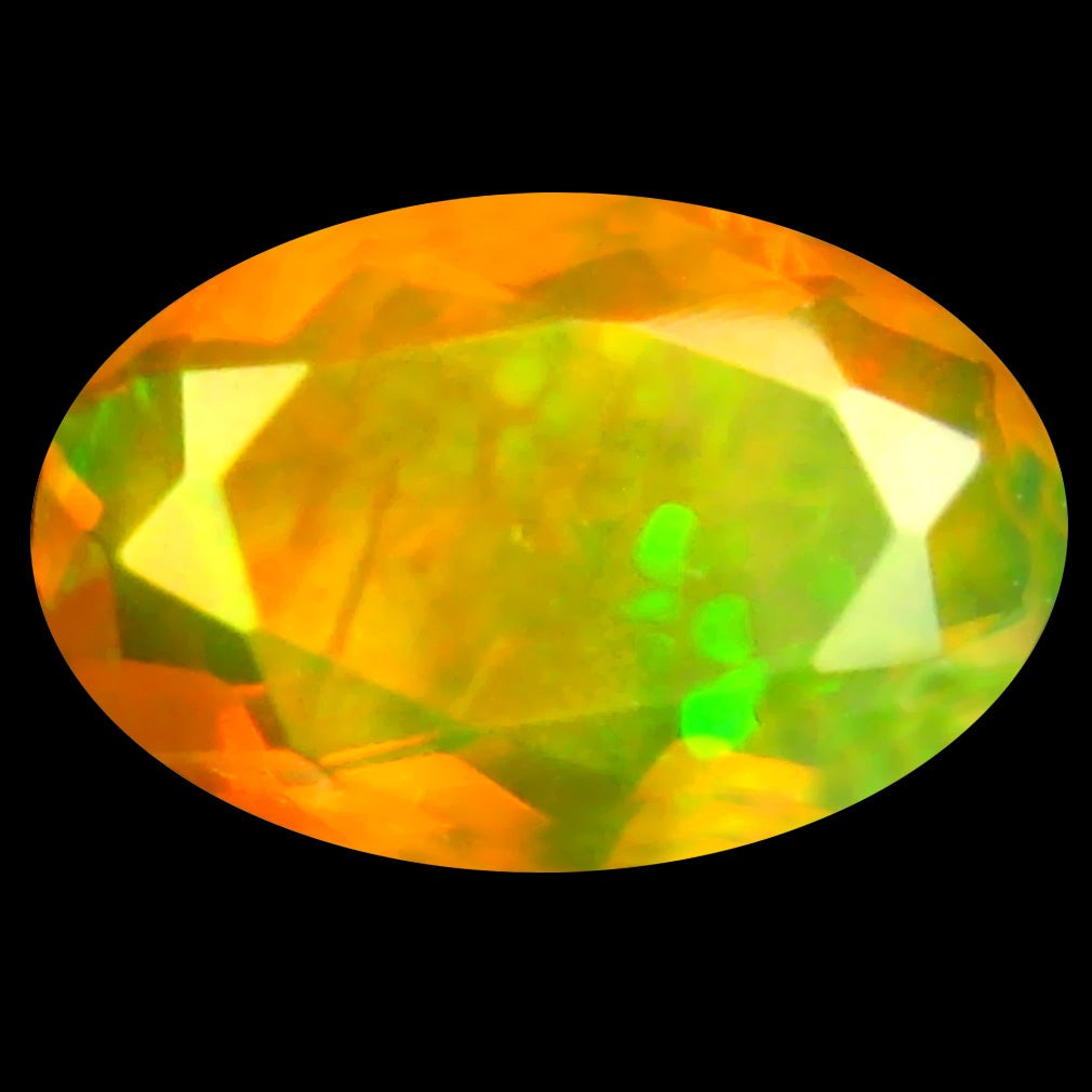1.65 ct Oval (10.87 x 7.21 mm) Un-Heated Ethiopia Natural Rainbow Opal