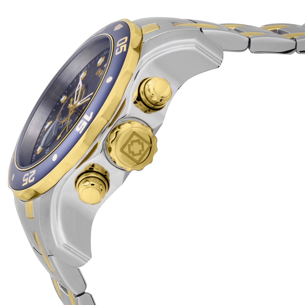 Invicta Pro Diver SCUBA Men’s Watch, 48mm, Steel, Gold | Two-Tone Blue (0077)