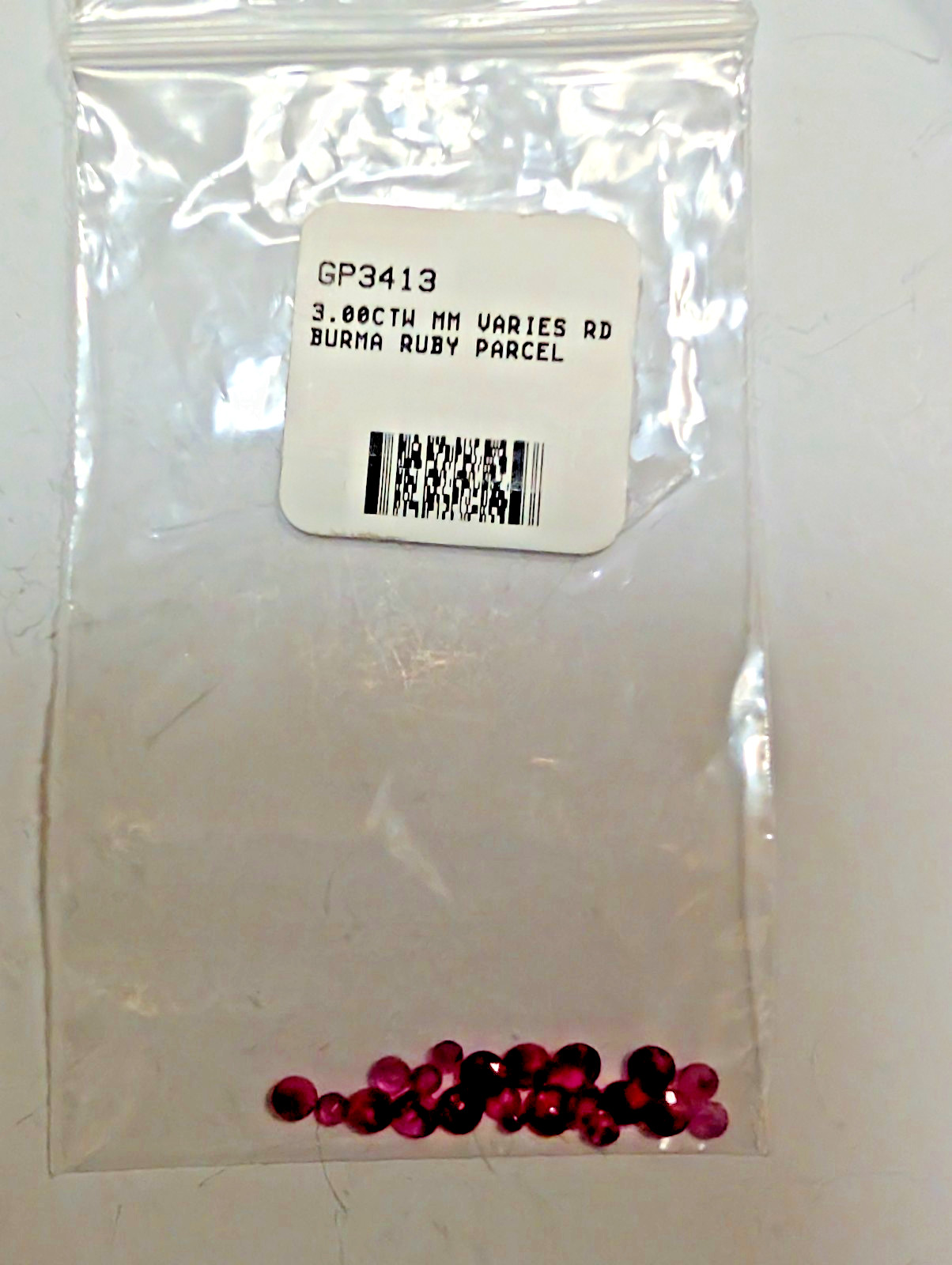 3.0 Cts Natural Pink Burma Rubies Round Gemstones Parcel