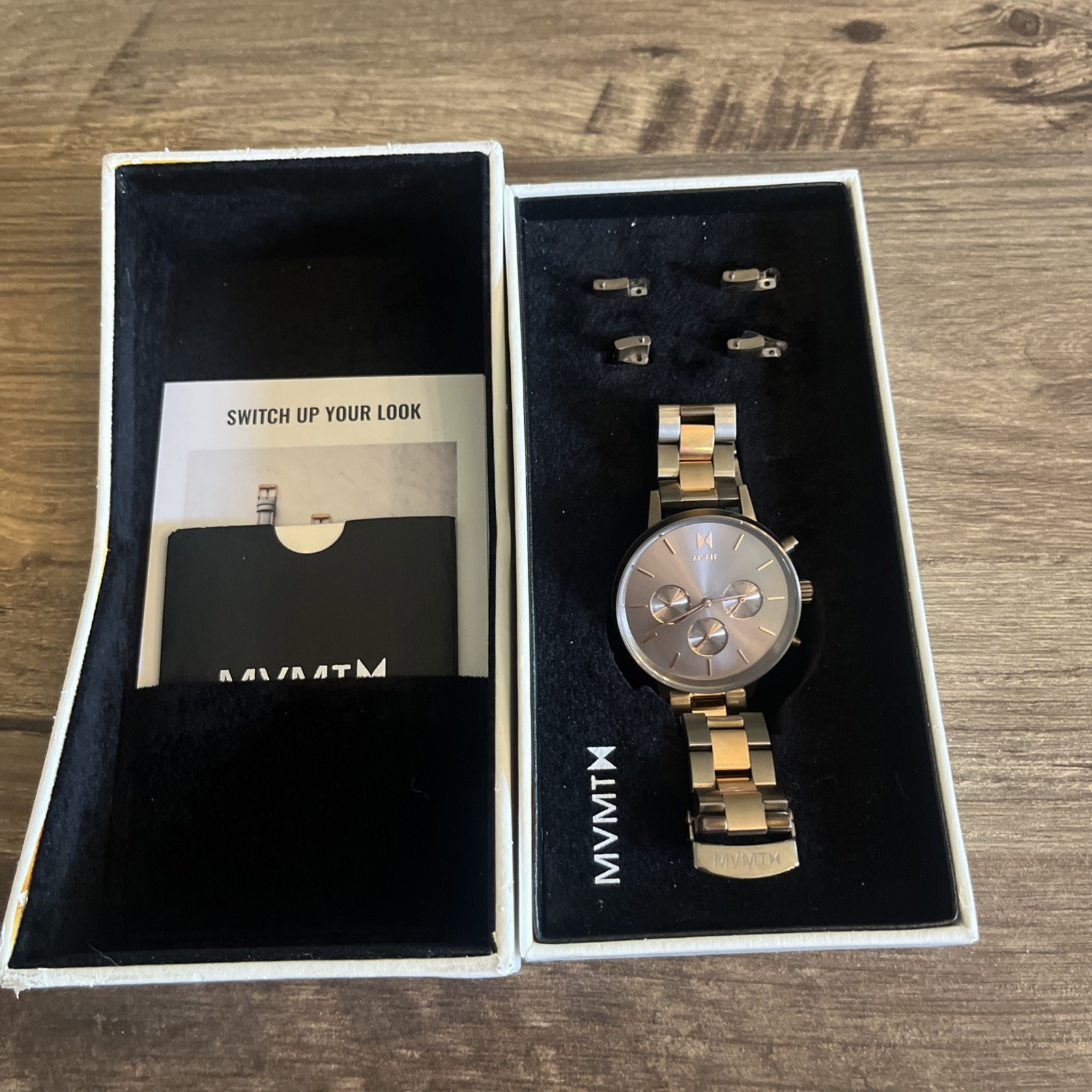 MVMT Nova Orion Titanium & Rose Gold-Tone Stainless Steel Bracelet Watch
