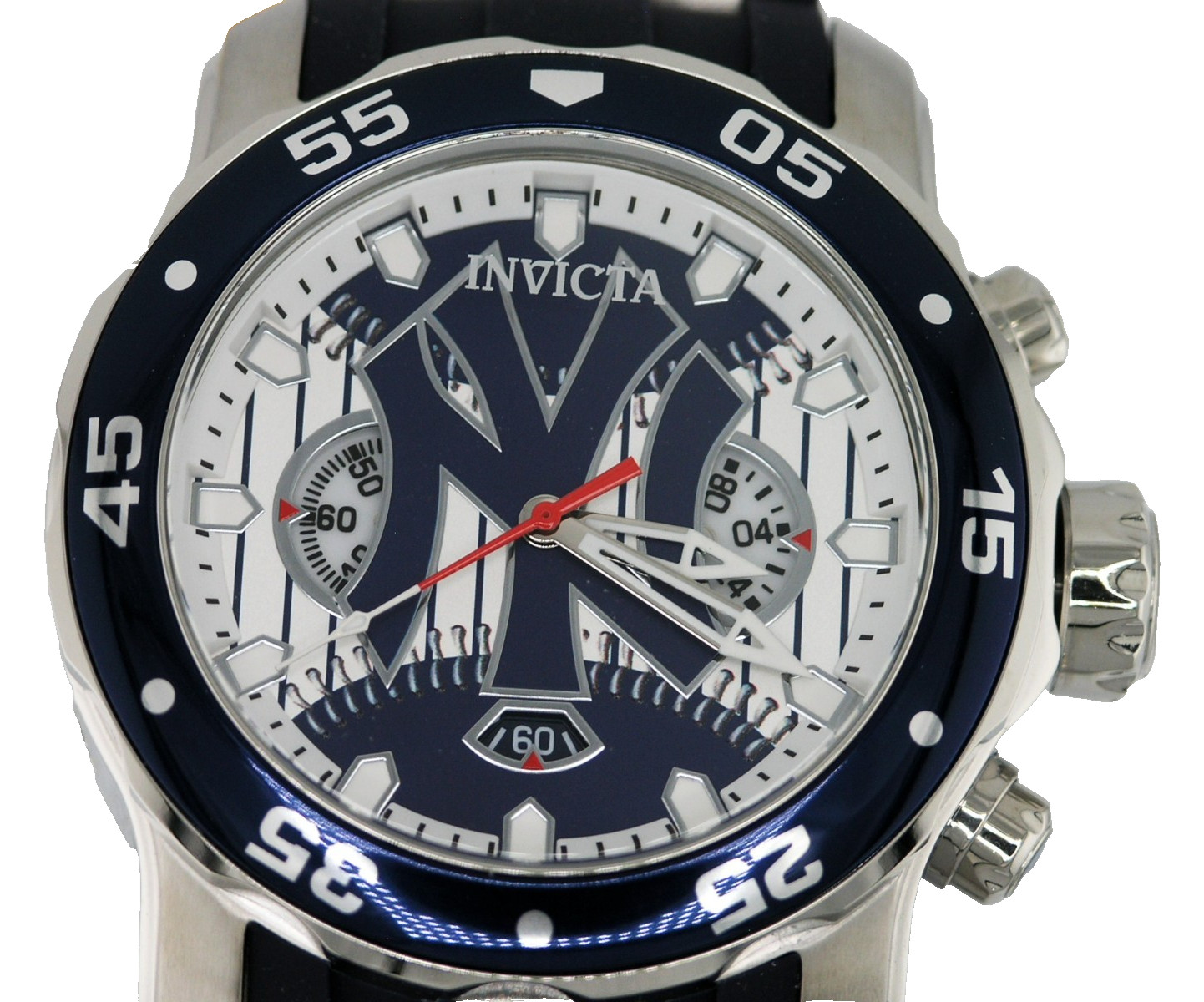NEW INVICTA 42846 MLB NEW YORK YANKEES NY CHRONOGRAPH WATCH QUARTZ ANALOG 48MM