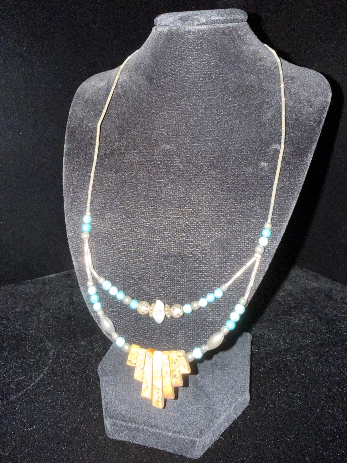 Native Southwest Vintage Handmade Silver/Turquoise/Jasper SEE VIDEO