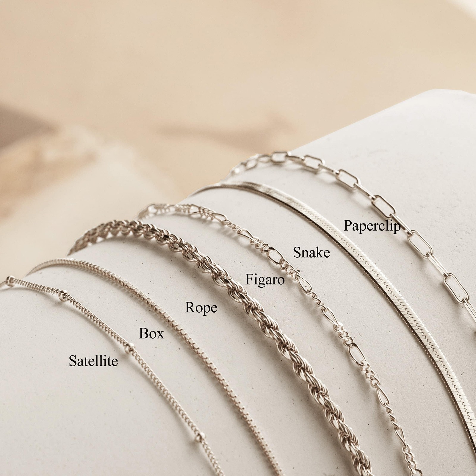 Waterproof Gold Bracelet Set for Women – Non-Tarnish Cuban Paperclip Chain, Stac