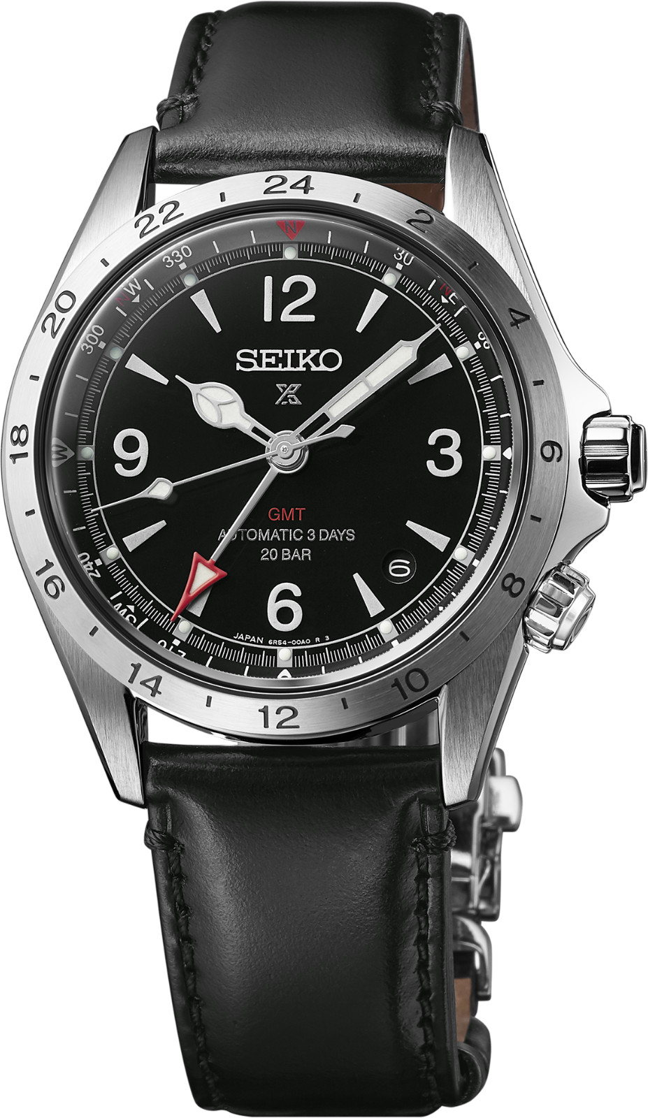 New Seiko Prospex Alpinist GMT Black Dial Automatic Watch SPB379