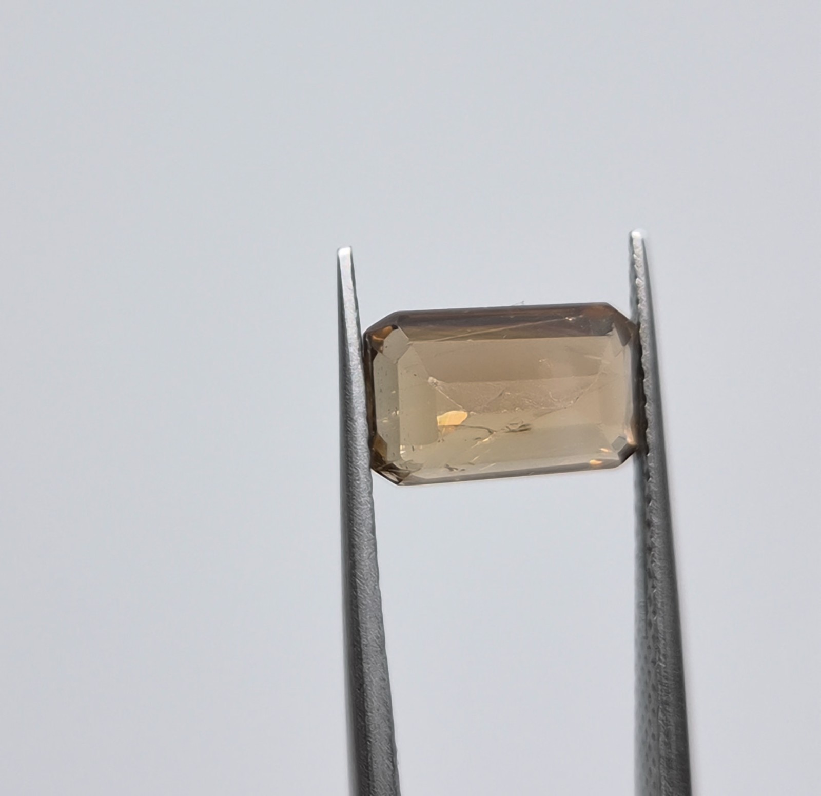 3.30ct Natural Imperial Topaz Loose Gemstone Emerald Cut For Making Jewellery
