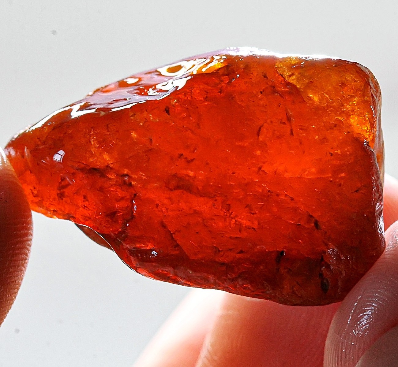 103Ct Natural Spessartine Orange Garnet Facet Rough Specimen Nigeria YFDA9