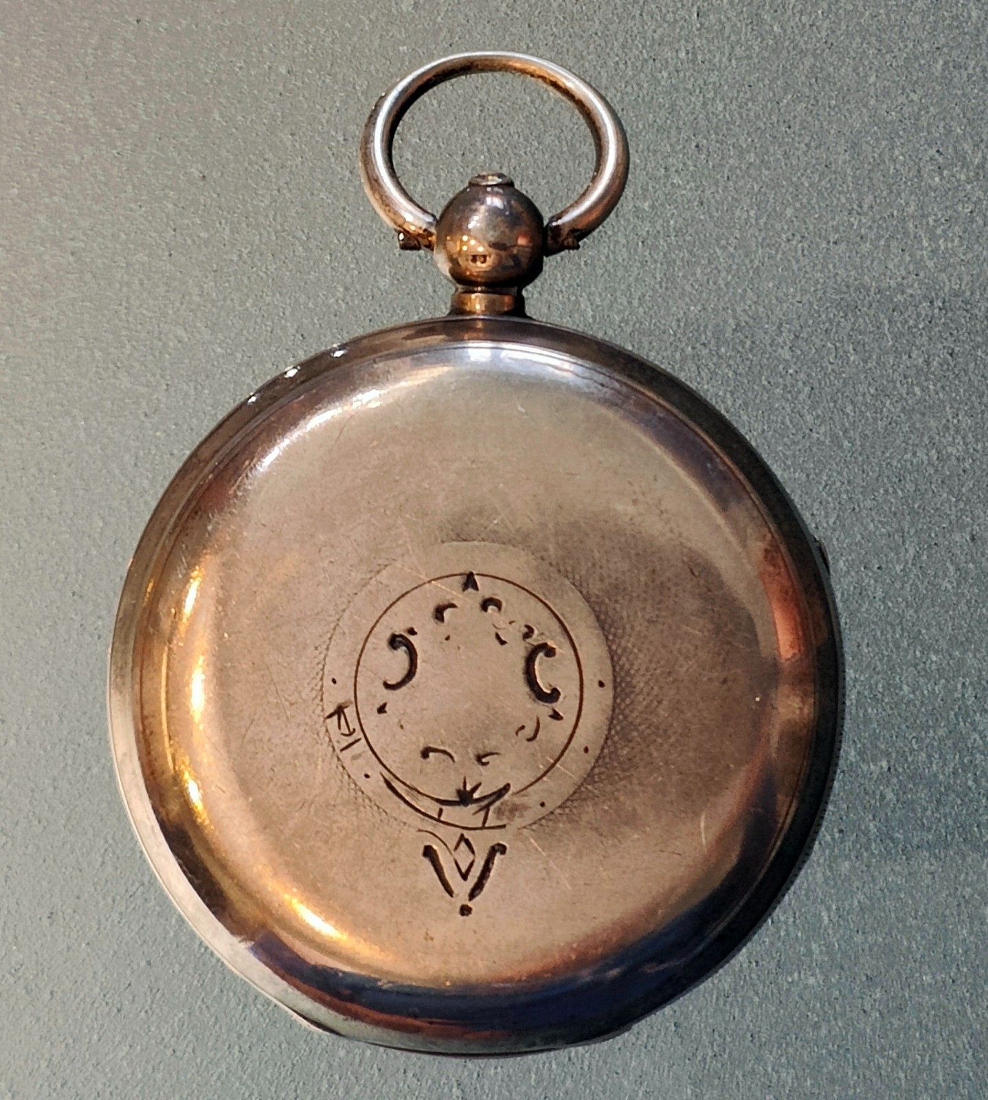 WOLFSON LEEDS POCKET WATCH DIAMETER 5 CM LATE 800 SILVER