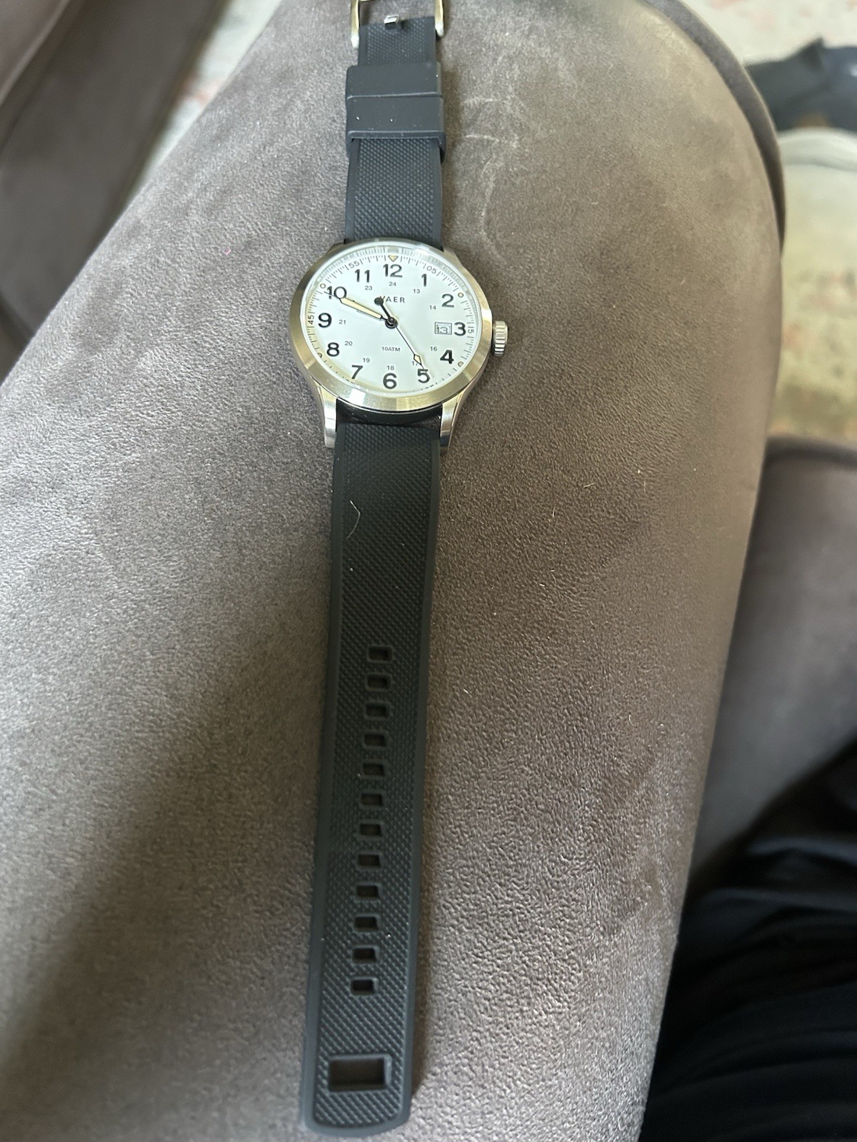 VAER S5 FIELD WHITE 40MM QUARTZ 100M WATCH