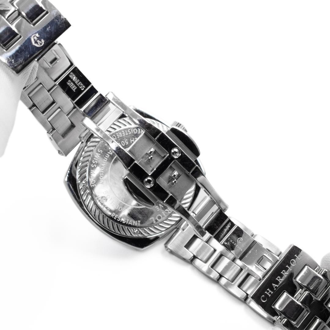 Chariol Men’s Watch Limited to 300 Pieces White Shell Dial Diamond C Logo