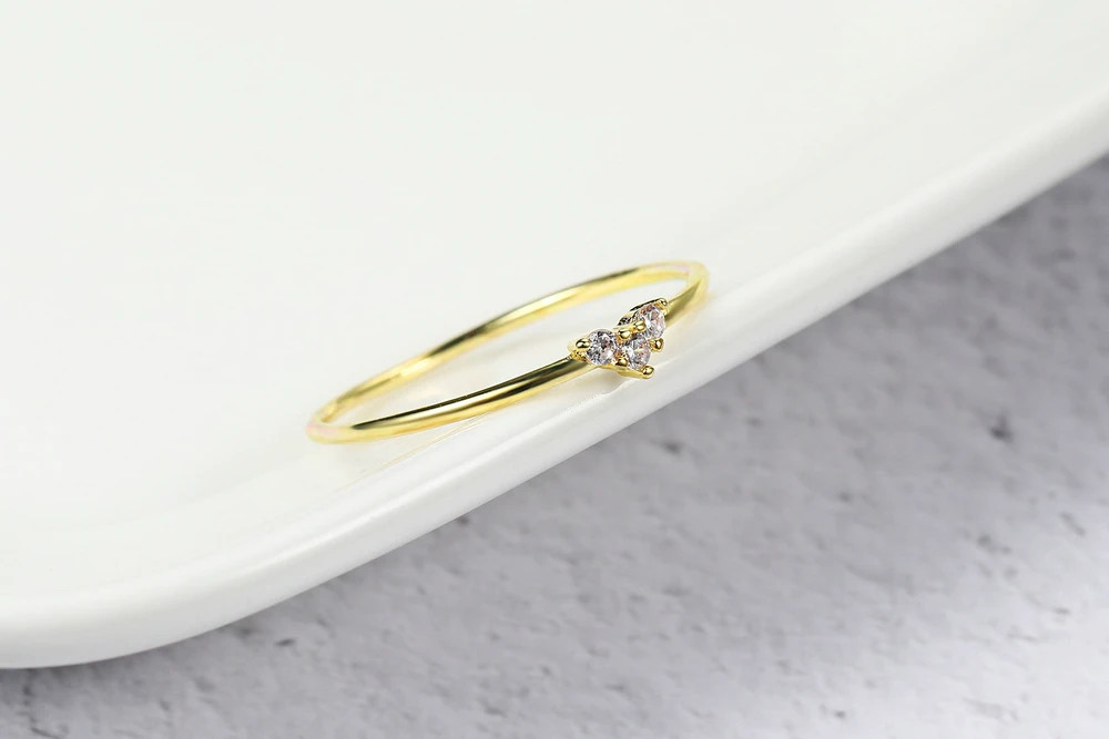 Knuckle Ring Heart Thin Tension Mount Geometric Adjustable Wedding Women Jewelry