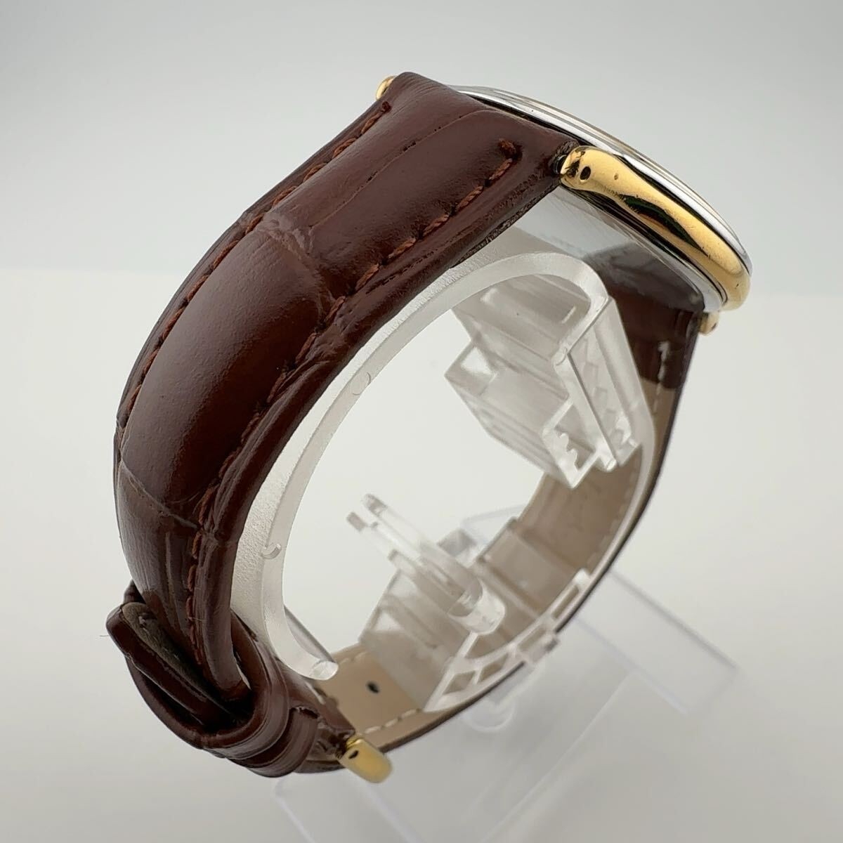 SEIKO 5E61 0A20 Seiko DOLCE Quartz Men s Boys Guilloche Engraved Wristwatch Work