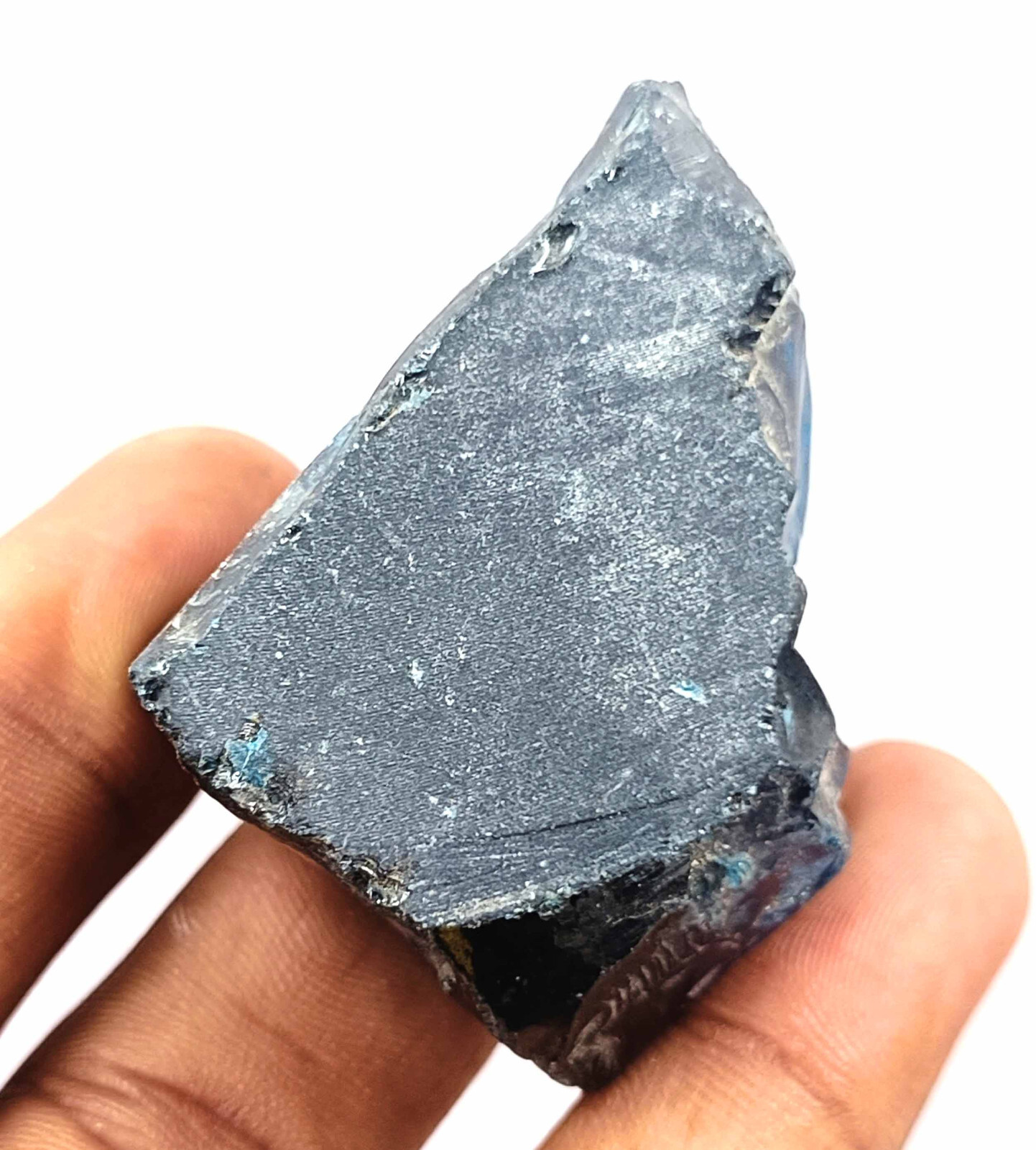 Natural Certified 630Ct Cambodia Deep Blue Zircon Uncut Rough Loose Gemstone AKC