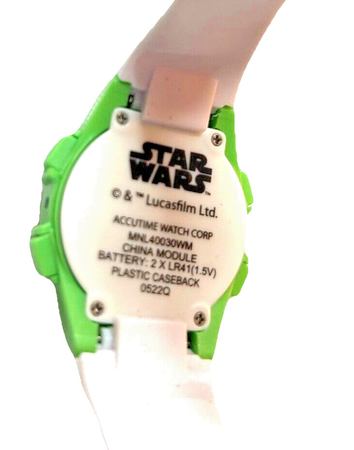 Accutime Watch Corp 9.5″ Star Wars “Little One” Digital Watch New Battery
