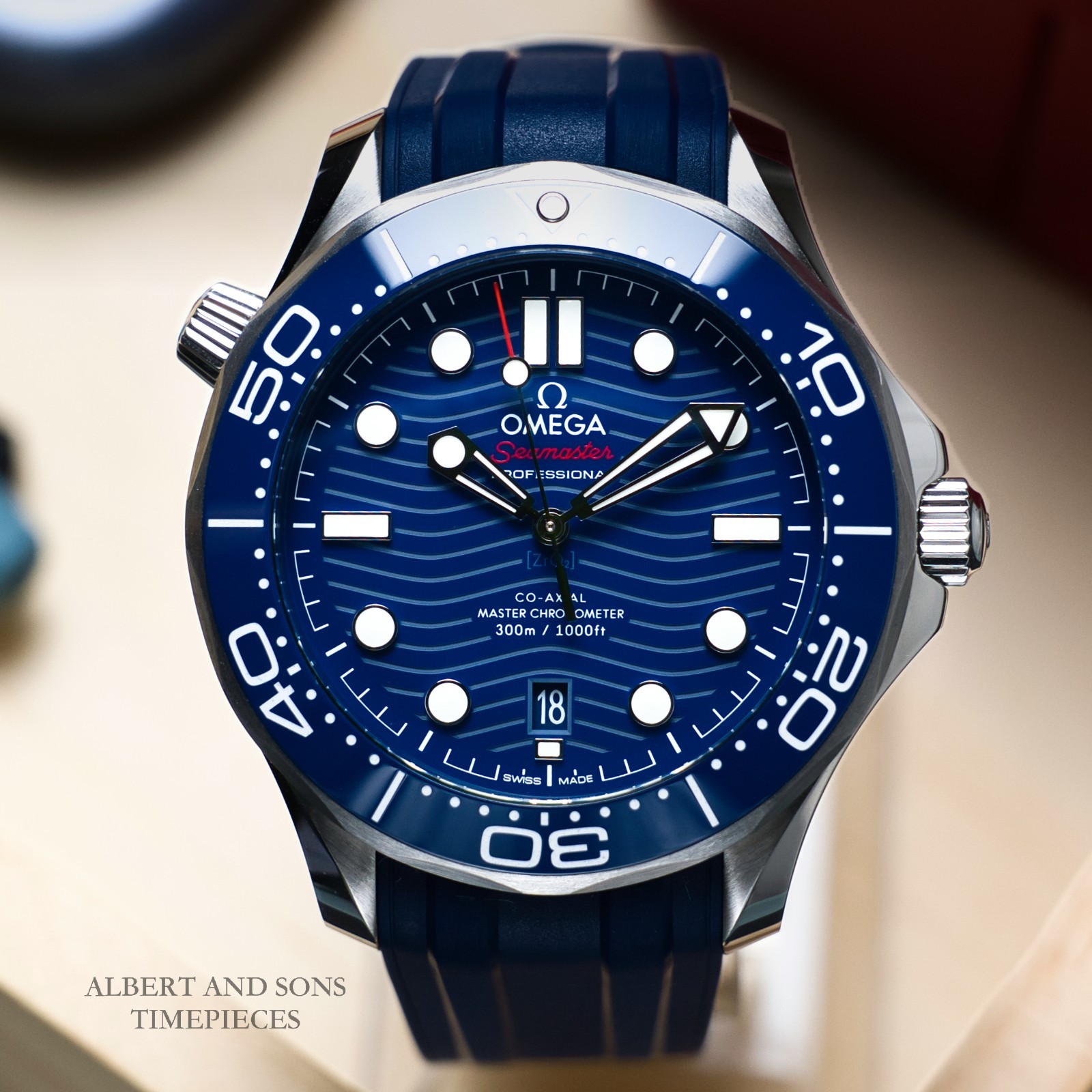 Omega Seamaster Diver 300 210.32.42.20.03.001 42mm Blue Dial Box & Papers