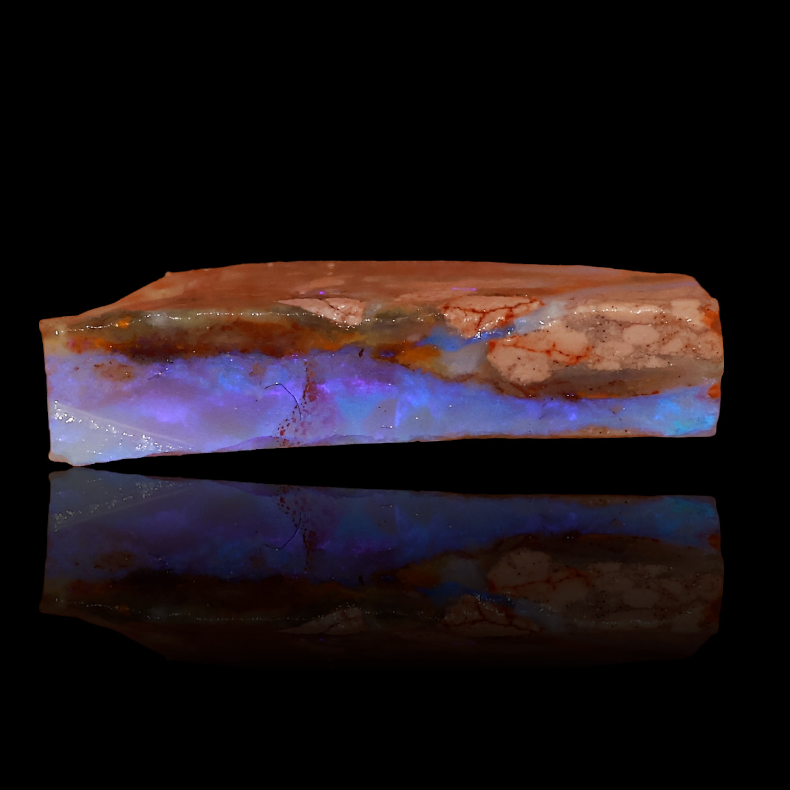 13.90 Cts Natural Fire Opal Rough Semiprecious Earrings Making 21x14x5 mm