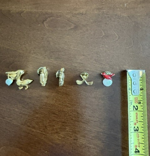 Nine Vintage Women’s Golf Brooches and Pins. Beautiful for Women golfers.