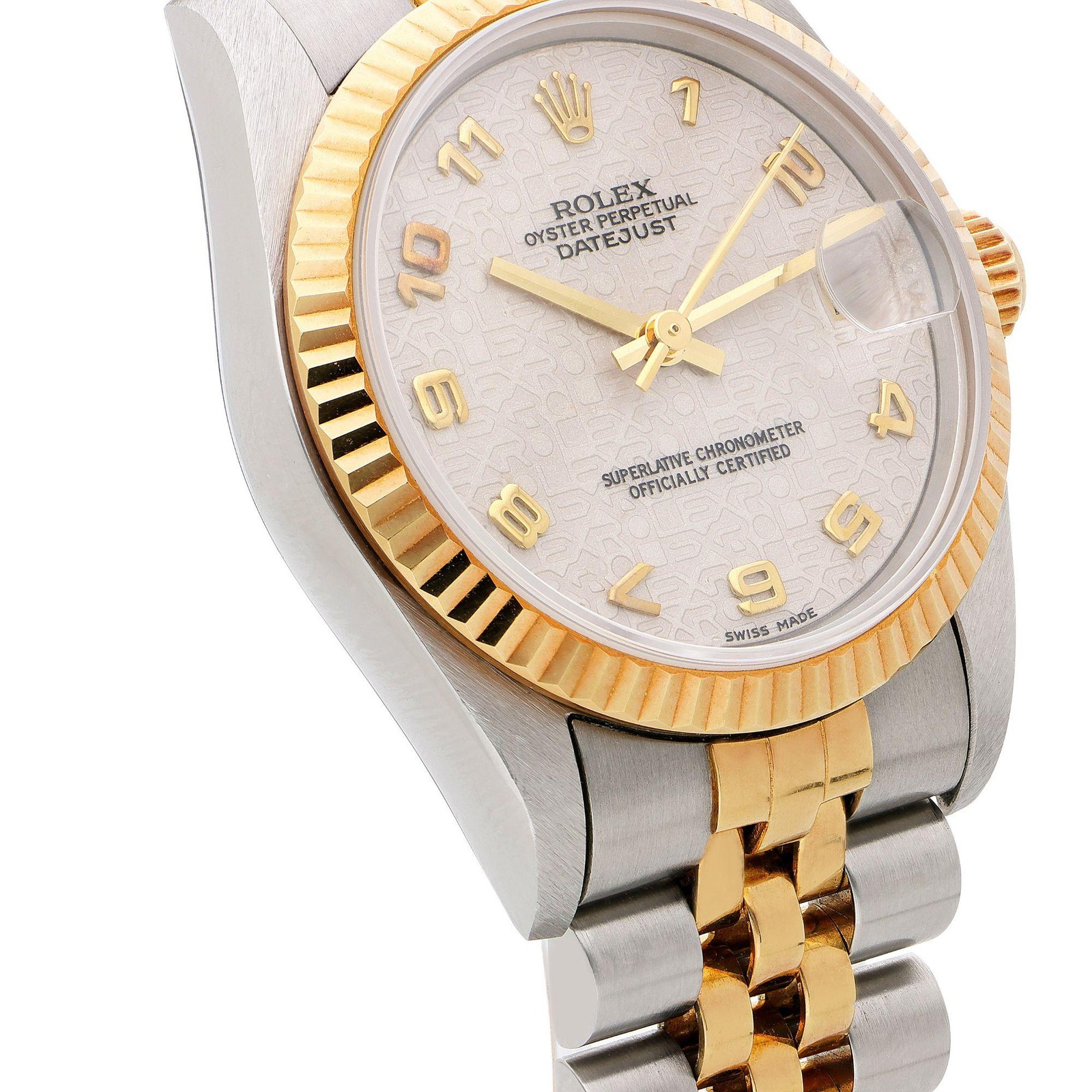 Rolex Datejust 68273 Two-Tone Jubilee Dial Fluted Bezel 31mm Watch 1998 Full Set