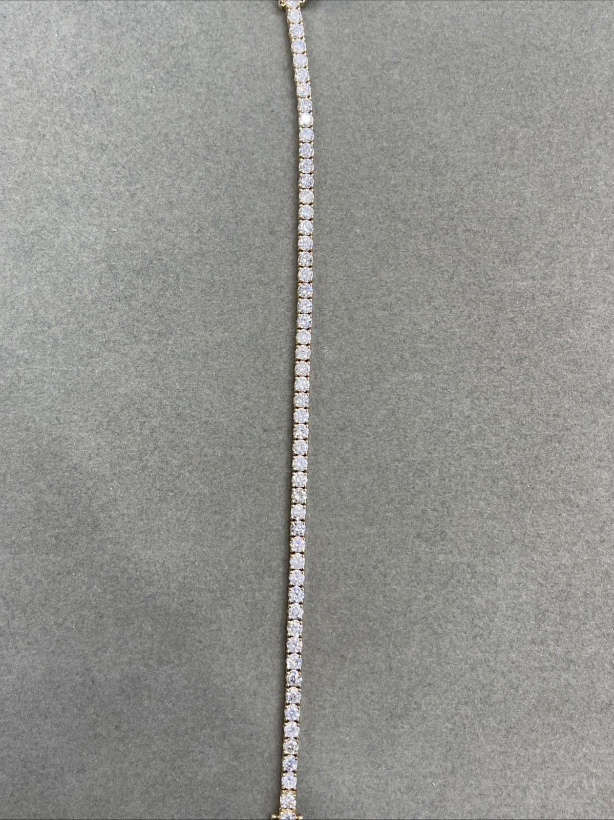 6.50ct Natural Diamond Tennis Bracelet. 14k Yellow Gold. 7 Inches