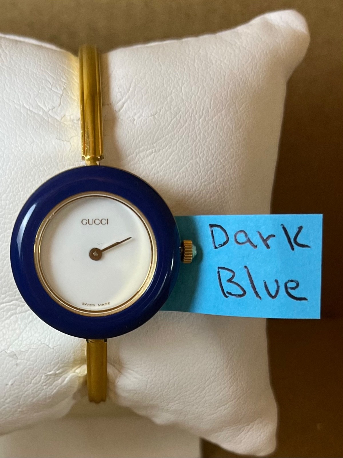 Interchangeable Dark Blue Bezel fits Gucci models 1100/1200 – WATCH NOT INCLUDED