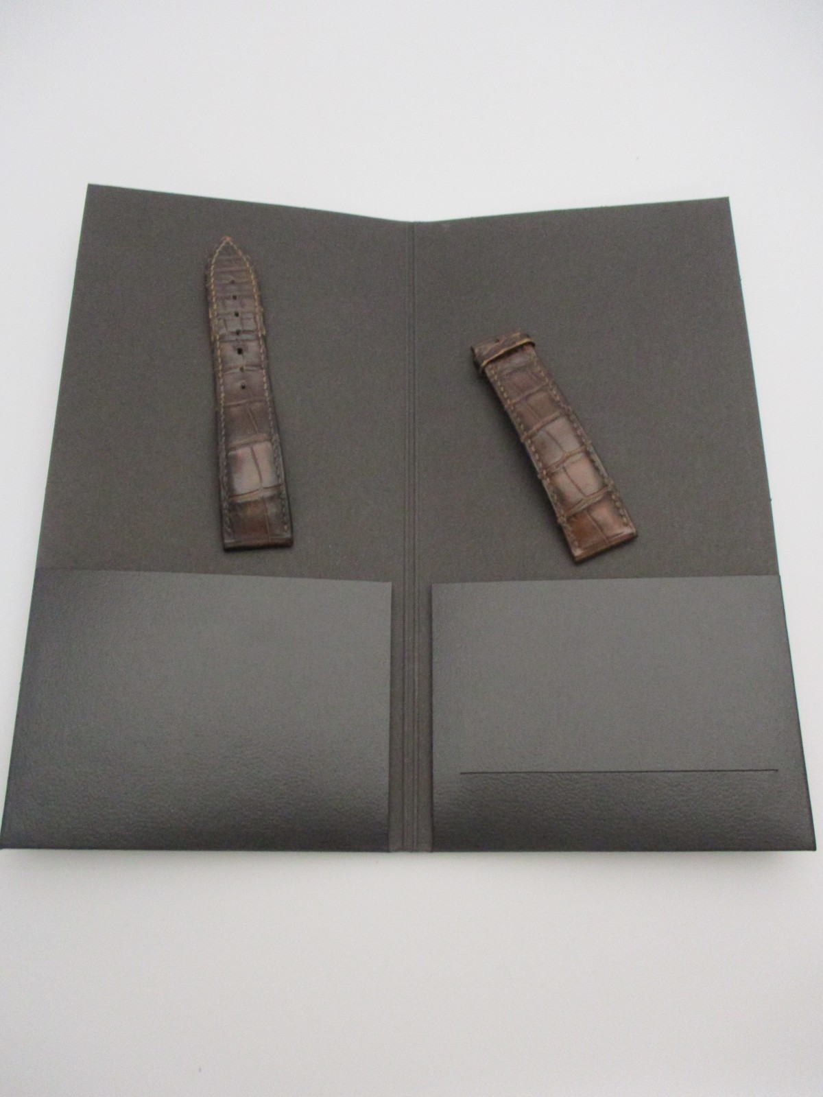 PIAGET 21mm x 18mm Brown Reptilian Leather Watch Band Straps 115mm & 85mm Long