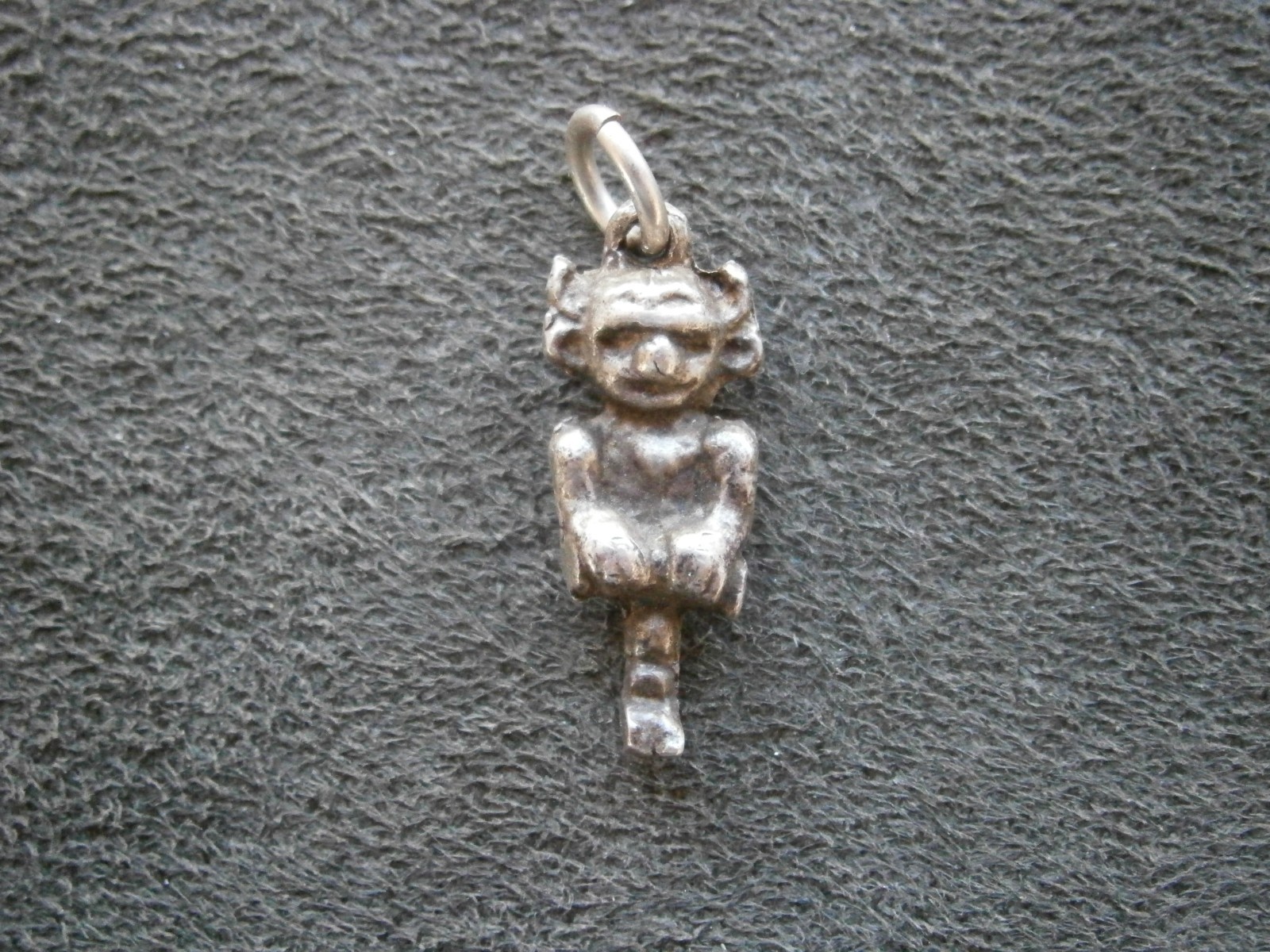 Lincoln Imp Vintage 1940s Solid Sterling Silver Bracelet Charm Pendant 3.0g