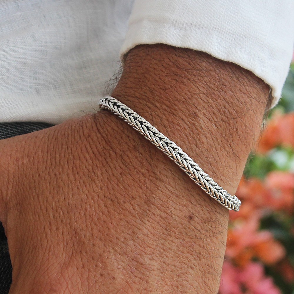 Impressive High Quality men’s Elegant Bracelet made of Solid 925 Sterling Silver