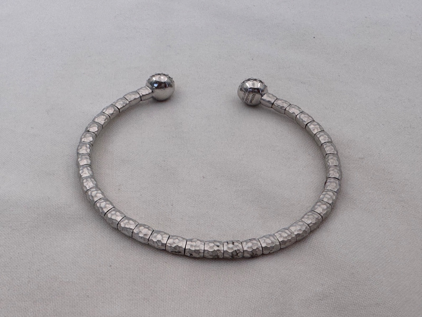 Beautiful Gabriel & Co. Sterling & Stainless Steel Designer Cuff Bracelet YM-21
