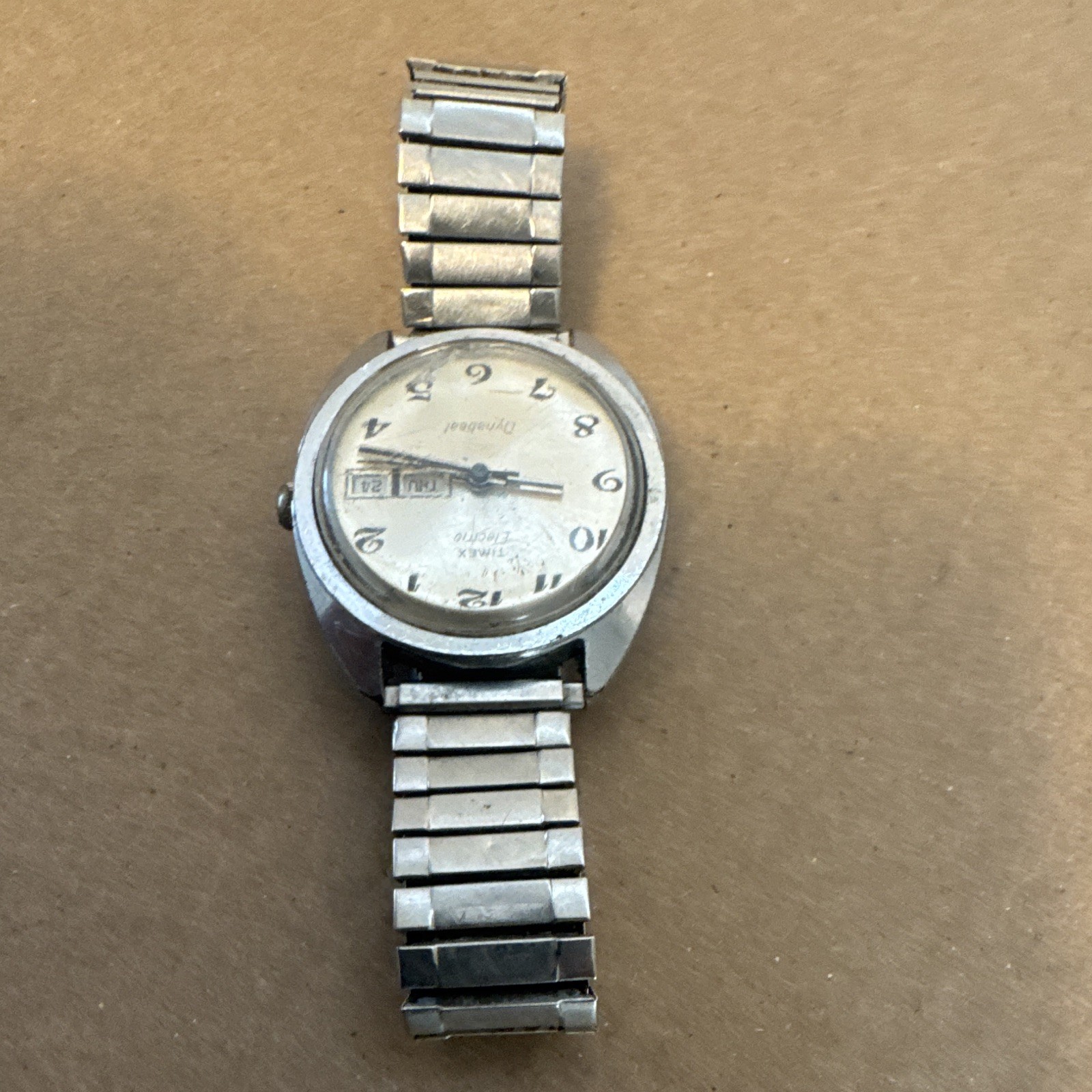1970s Timex Electric Dynabeat Day/Date Watch Vintage Men’s Watch Very Nice Shape