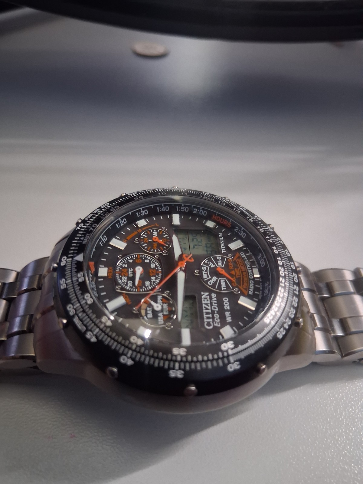 Citizen Skyhawk A-T Eco-Drive Titianium Radio Controlled U600-S049661 Watch Only