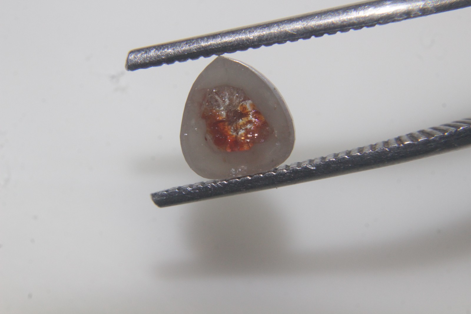 1.37Cts Pear Shape Gray Color Rose Cut Natural Real Diamond 7.84×7.36×2.60 MM