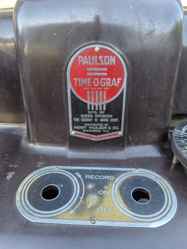 Paulson Time-O-Graf watchmaker timing tool Borg Corp.