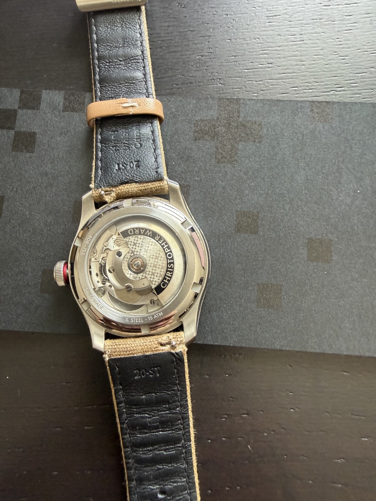 Christopher Ward C65 Dune Automatic 38mm White Sand Full Set + OEM Leather Strap