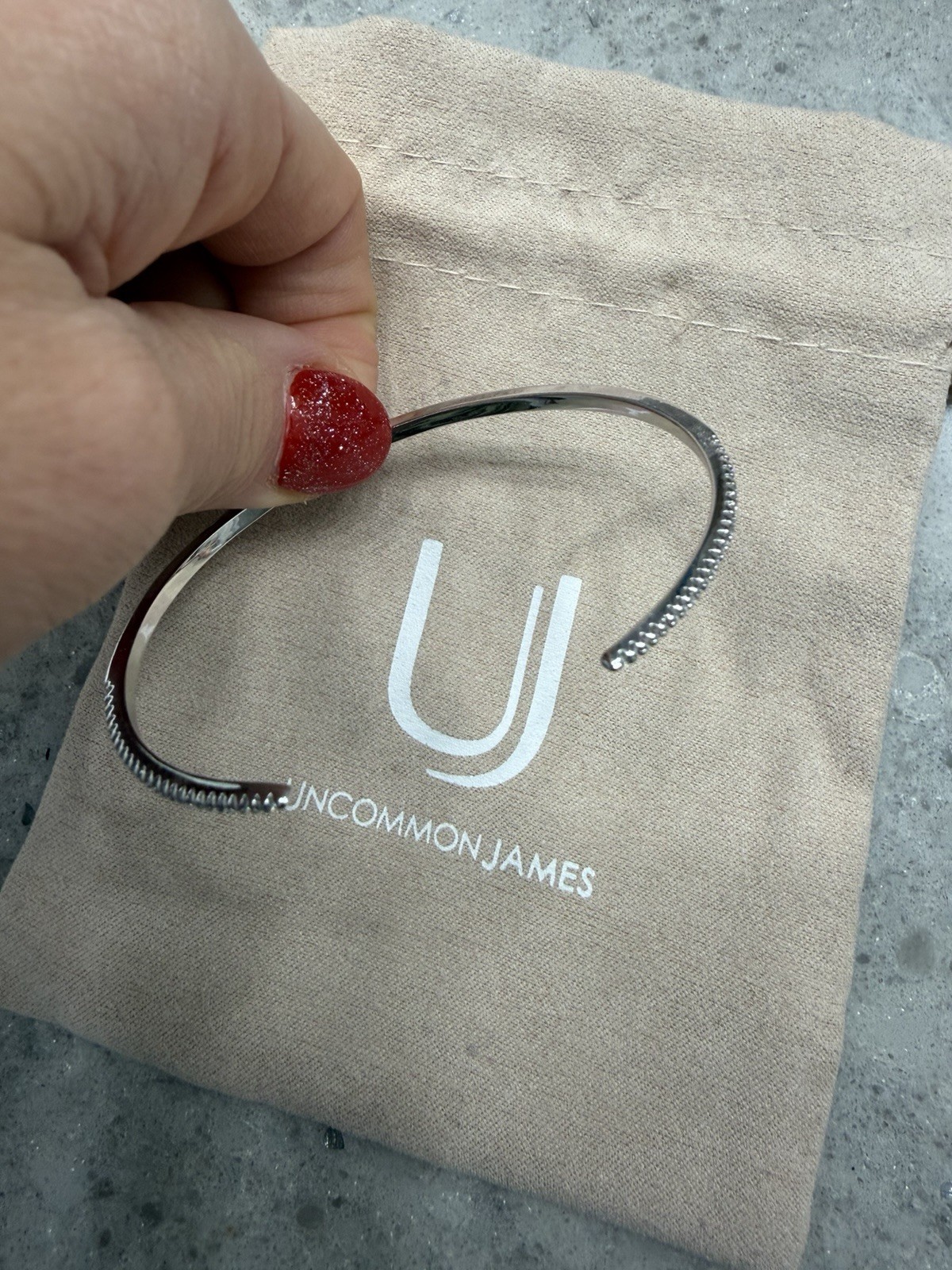 Uncommon James Wild Nights Bracelet – Silver One Size Fits Most Bag Pouch