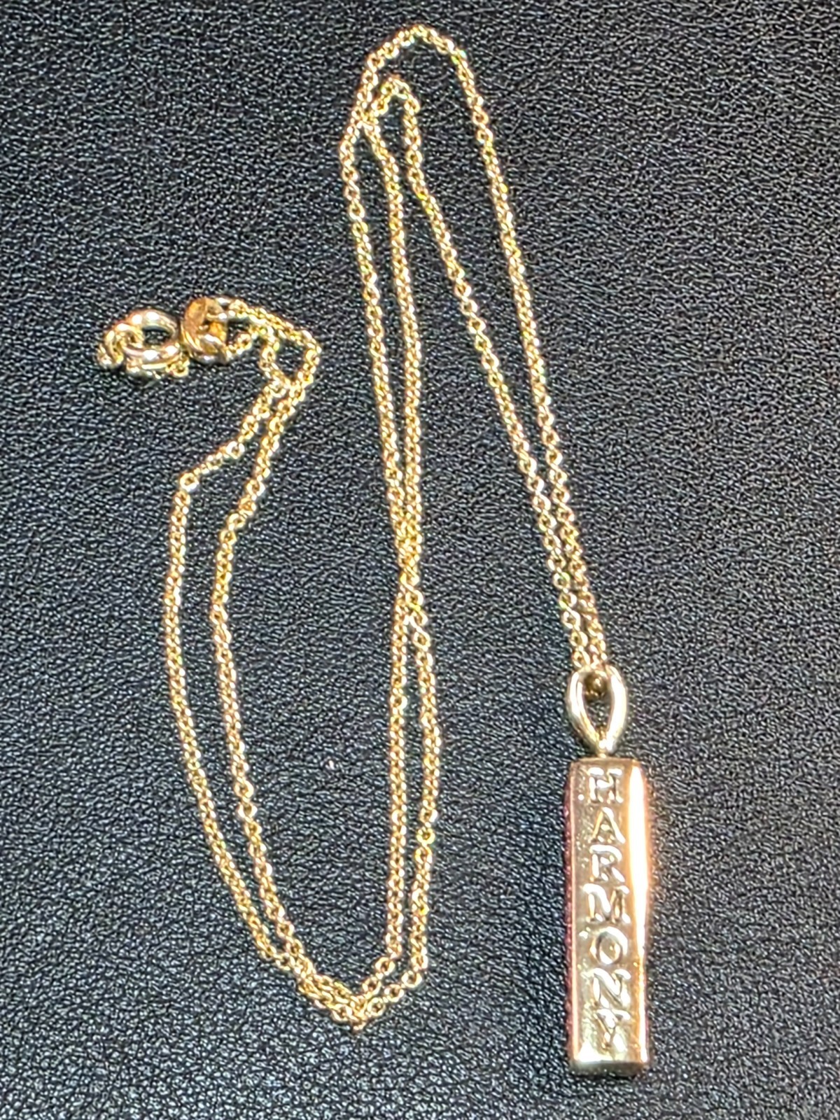 Truly Inspired 14K GP Love & Harmony Pin Rhine Necklace