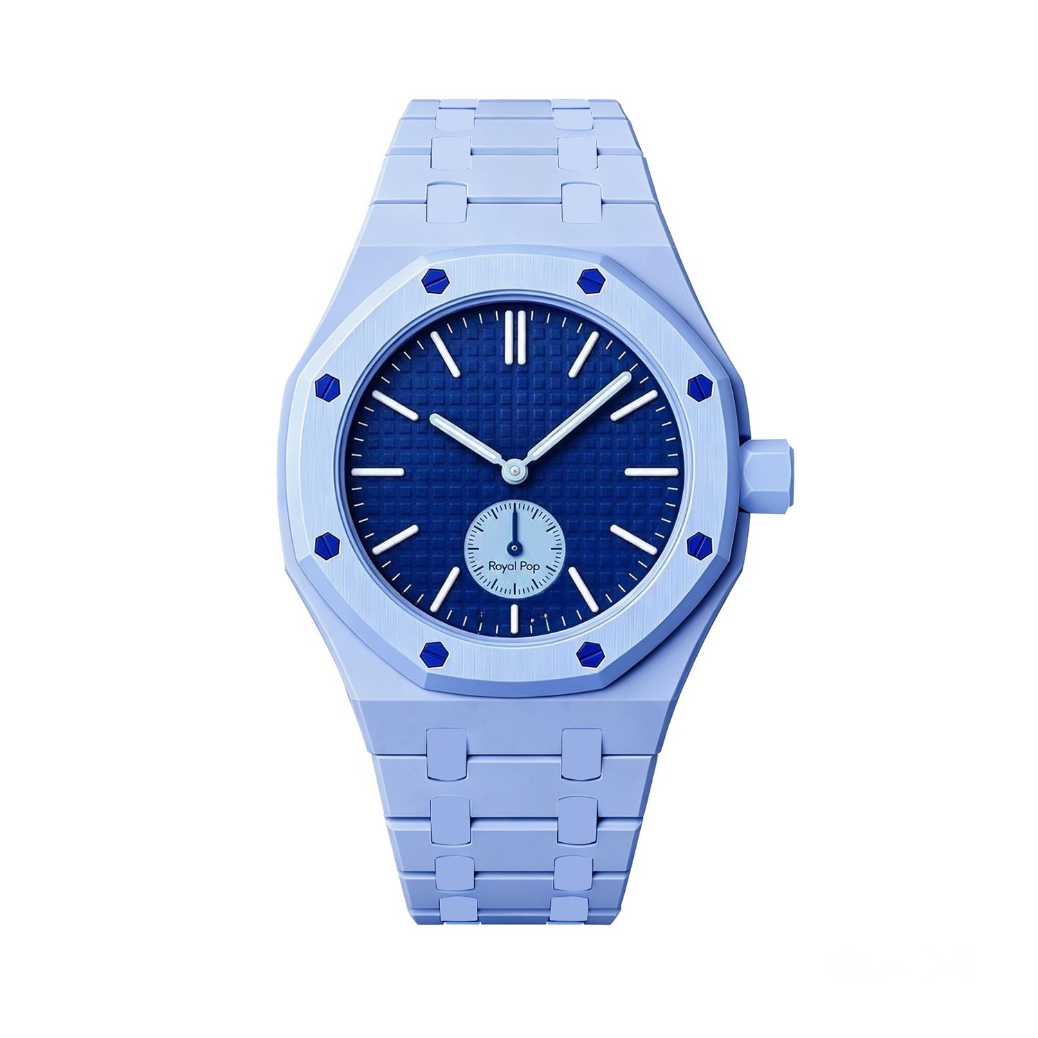 Luxury Bioceramic Case Band Mod Kit For Swatch X AP Royal Pop Watch Pre-Sale