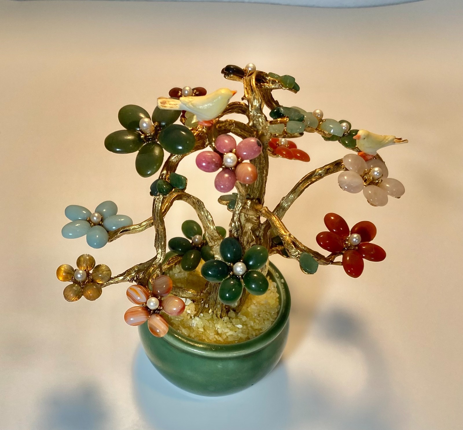 AUTHENTIC SWOBODA GEM TREE ~ MULTI-STONE, BIRD ON TREE~STUNNING!