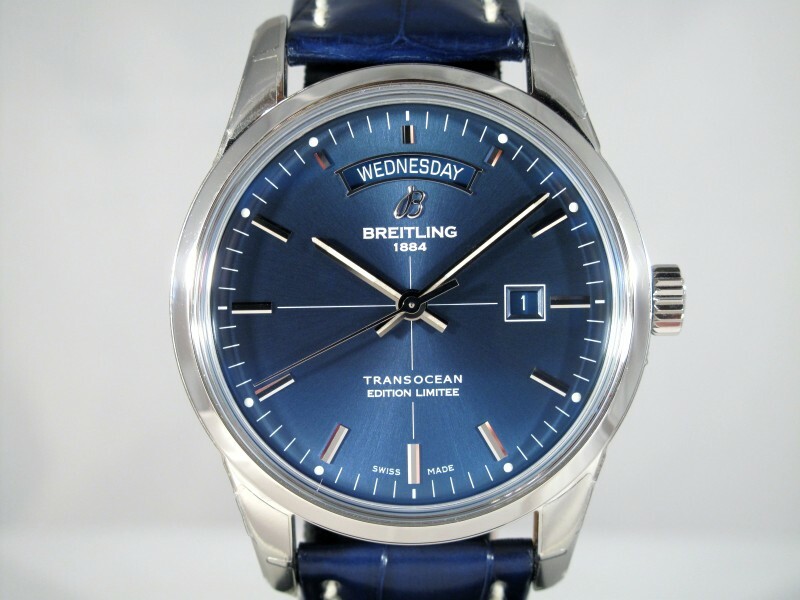 Breitling Transocean Day & Date ”Aurora Blue” Limited Edition of Only 1000 Pcs