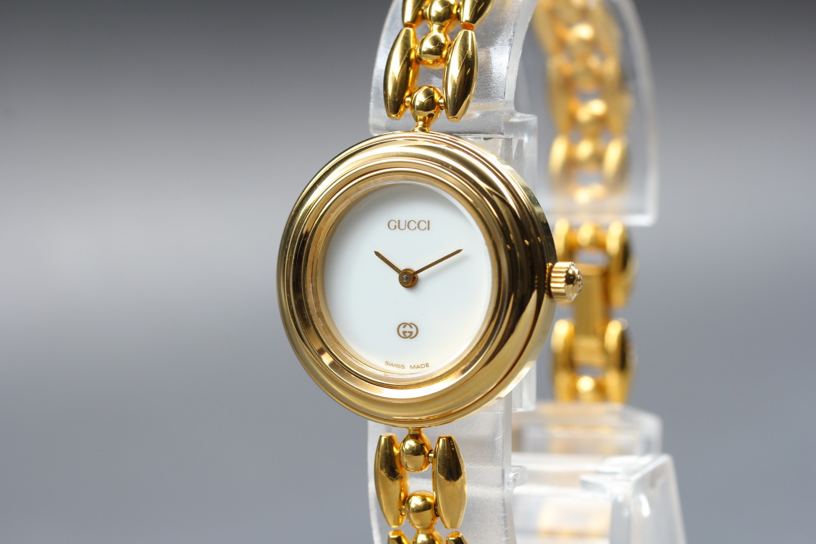 [Near MINT w/ Box] GUCCI 11/12.2 Change Bezel 6 Color Women’s Quartz Watch JAPAN